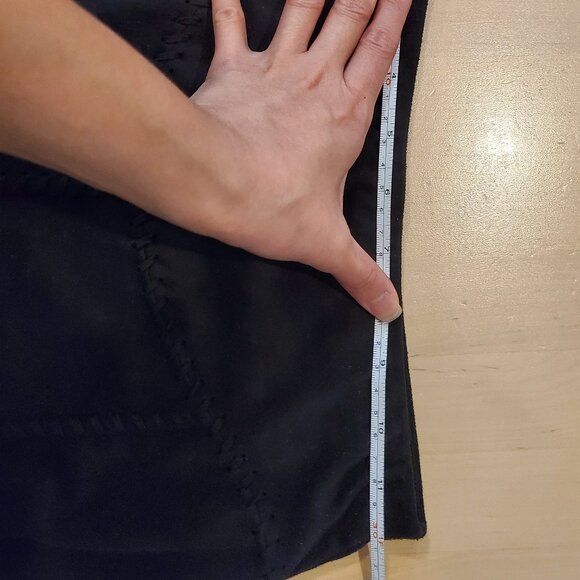 liberty garden black faux suede mini skirt xs - Picture 3 of 4